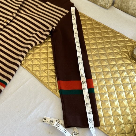 Striped long sleeve color block cardigan - Picture 7 of 12